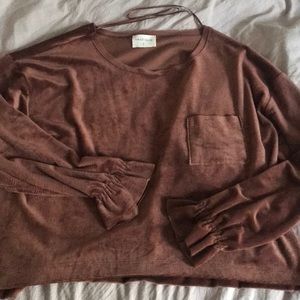 Suede top